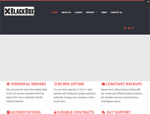 Tablet Screenshot of blackboxhosting.net